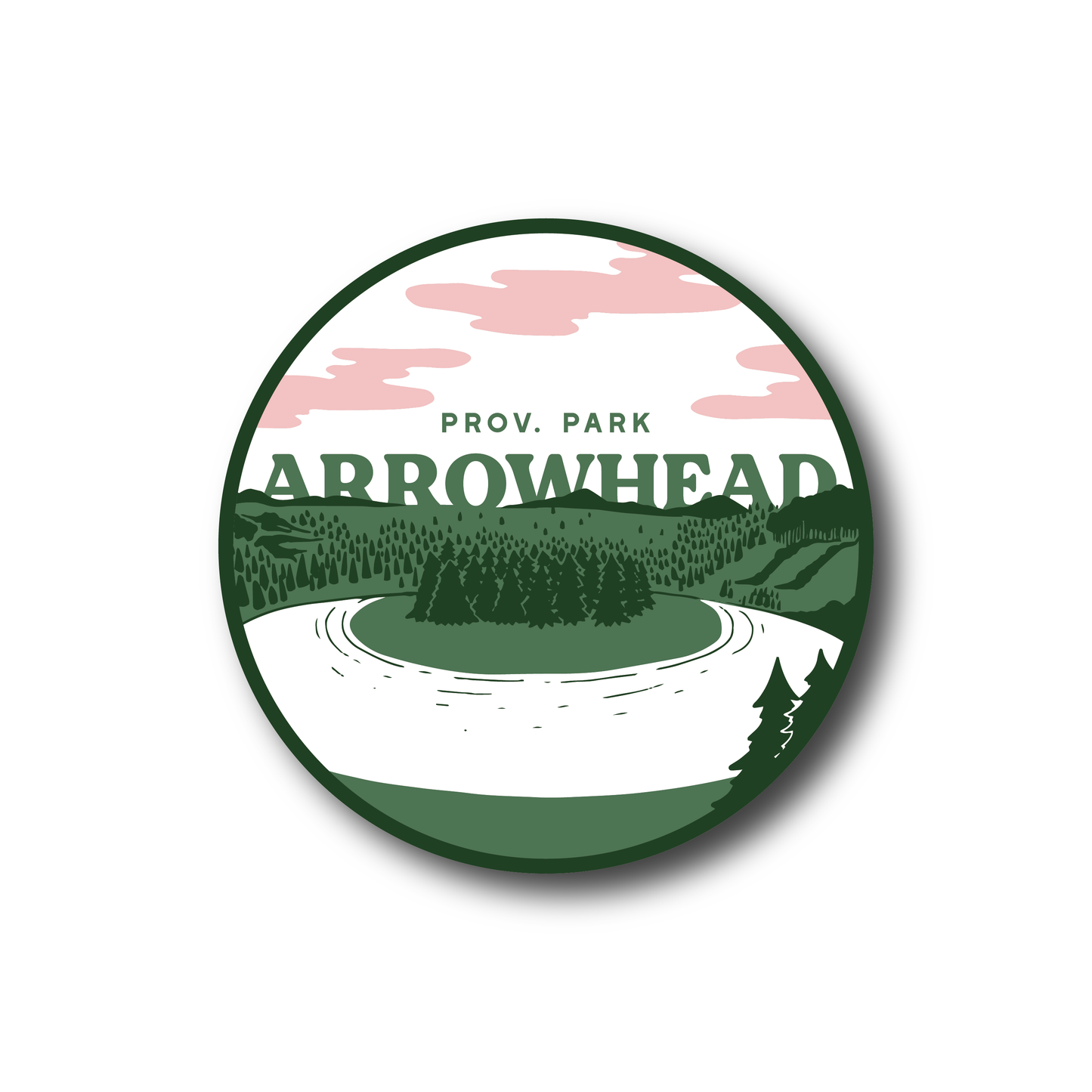 Escape To Arrowhead Sticker